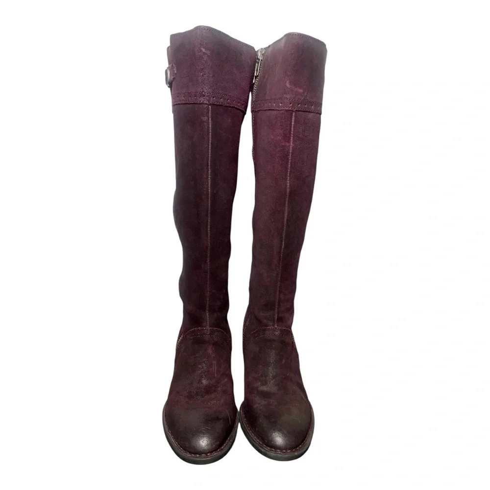 BORN Poly Purple Suede Leather Boots